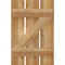Ekena Millwork Spaced Board-n-Batten Shutters w/Z-Bar, Rough Sawn Western Red Cedar, 17 1/8W x 26H, PR RBS06Z17X026RWR - alternate 5